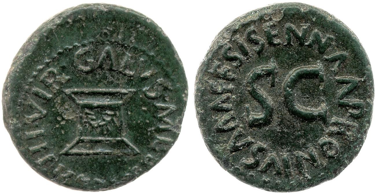 RIC I (second edition) Augustus 450, аверс, Британский музей