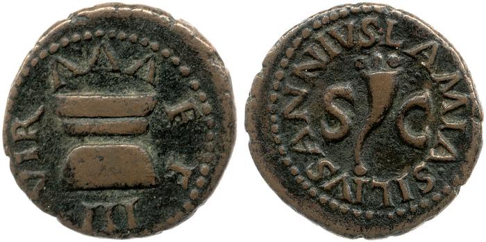 RIC I (second edition) Augustus 422, реверс, bm