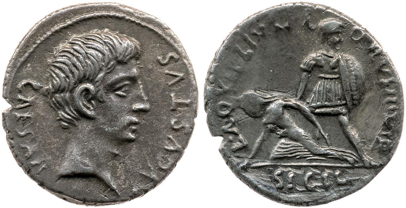 RIC I (second edition) Augustus 310, аверс, bm