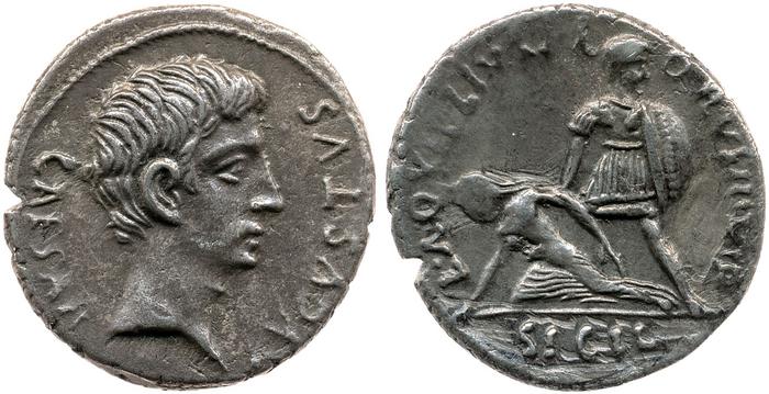RIC I (second edition) Augustus 310, реверс, bm