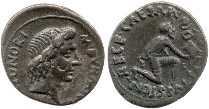 RIC I (second edition) Augustus 315, реверс, bm