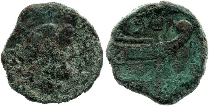 RRC 344/5c, реверс, bm