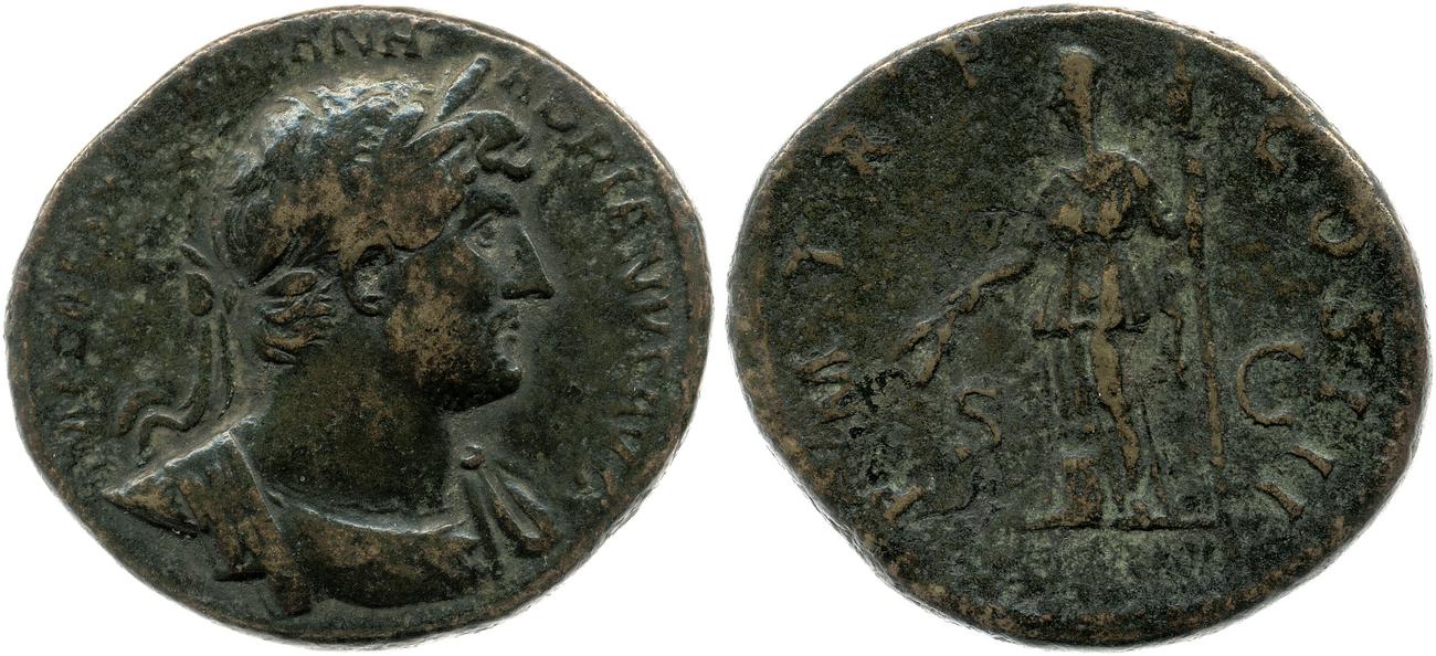 RIC II, Part 3 (second edition) Hadrian 660, аверс, Британский музей