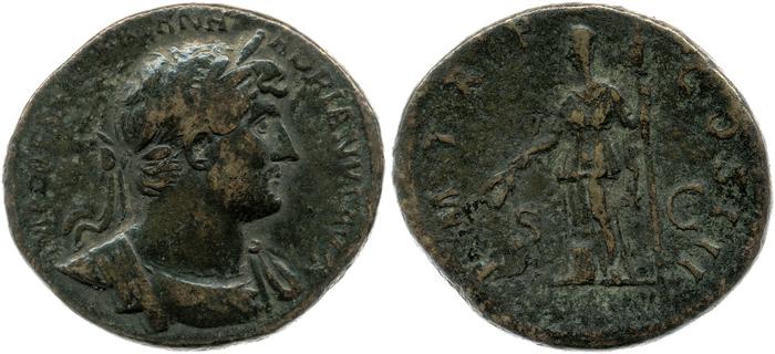 RIC II, Part 3 (second edition) Hadrian 660, реверс, Британский музей