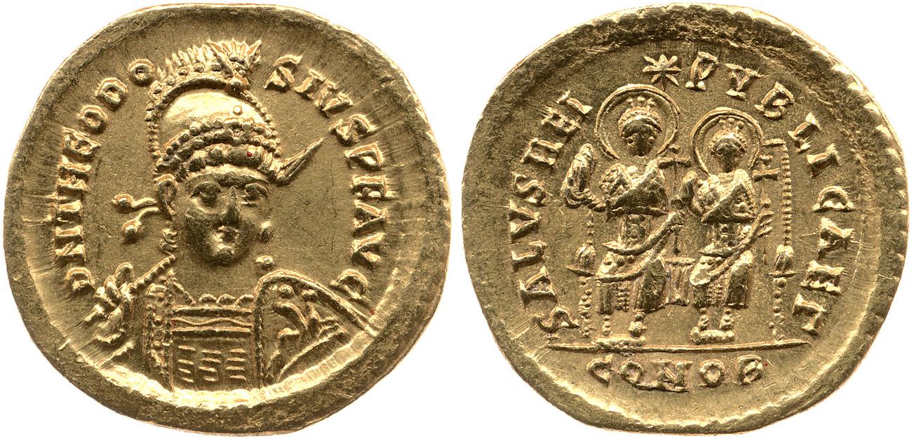аверс RIC X Theodosius II (East) 237
