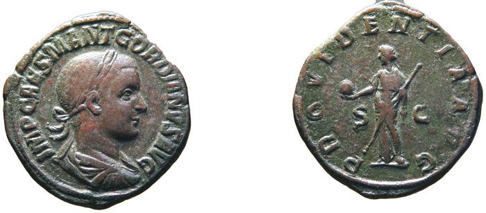 RIC IV Gordian III 257A, реверс, bm