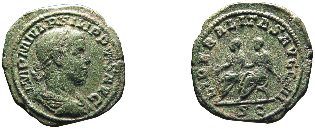 RIC IV Philip I 267A, аверс, Британский музей
