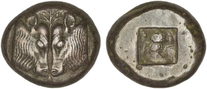 Lesbos Babelon 1907 607-8, реверс, bm