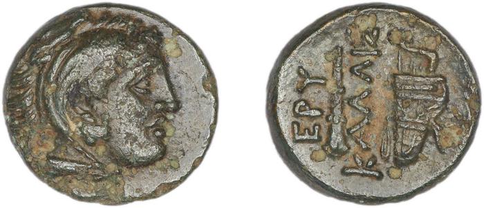 Erythrae Kinns 1980 Period III.1, AE 7, реверс, Британский музей