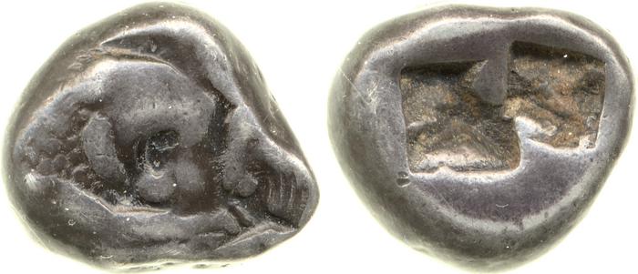 Sardis Carradice 1987 Croeseid A heavy, реверс, bm