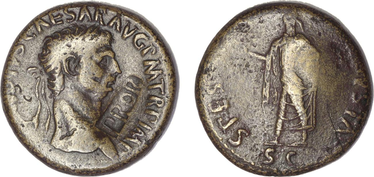 RIC I (second edition) Claudius 99, аверс, bm