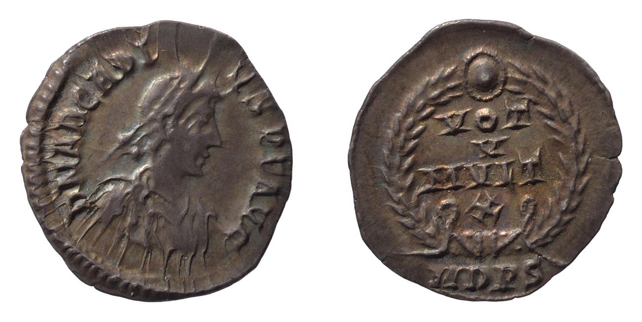 RIC IX Mediolanum 13, аверс, bm