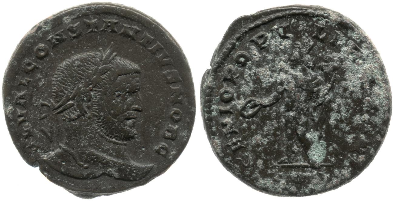 RIC VI Londinium 4a, аверс, Британский музей