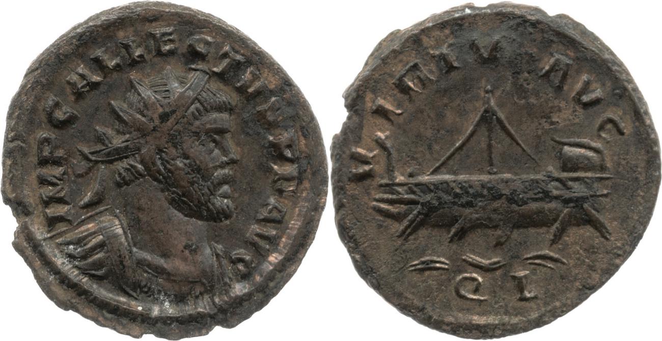 RIC V Allectus 55, аверс, bm