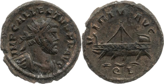 RIC V Allectus 55, реверс, bm