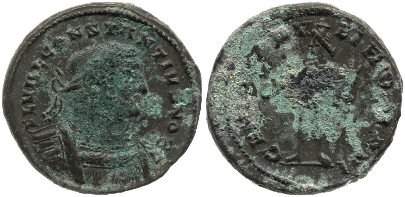 RIC VI Londinium 14a, аверс, Британский музей