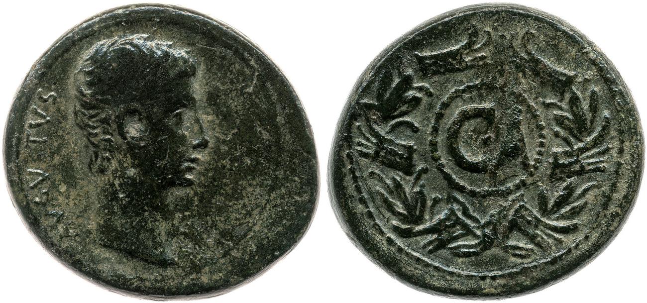 RIC I (second edition) Augustus 502, аверс, bm