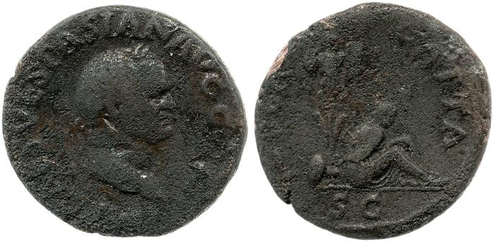 RIC II, Part 1 (second edition) Vespasian 308, реверс, Британский музей