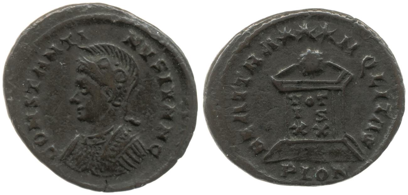 RIC VII Londinium 287, аверс, Британский музей