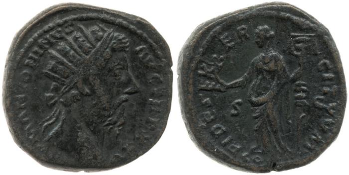 реверс RIC III Marcus Aurelius 999