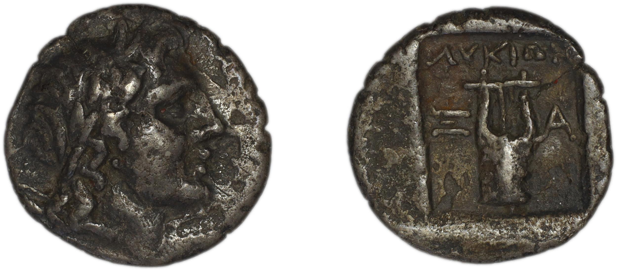 Lycian League Xanthus Troxell 1982 2.50, аверс, bm