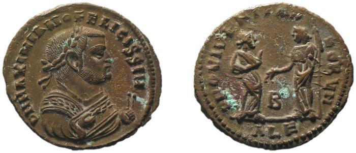 RIC VI Alexandria 87b, реверс, bm
