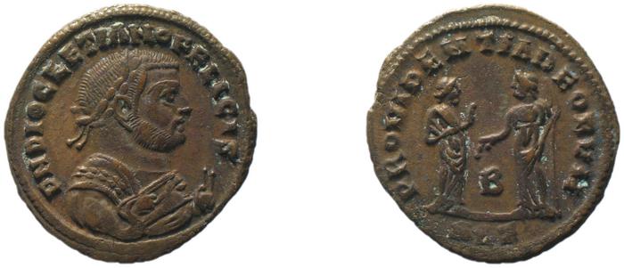 RIC VI Alexandria 93a, реверс, bm