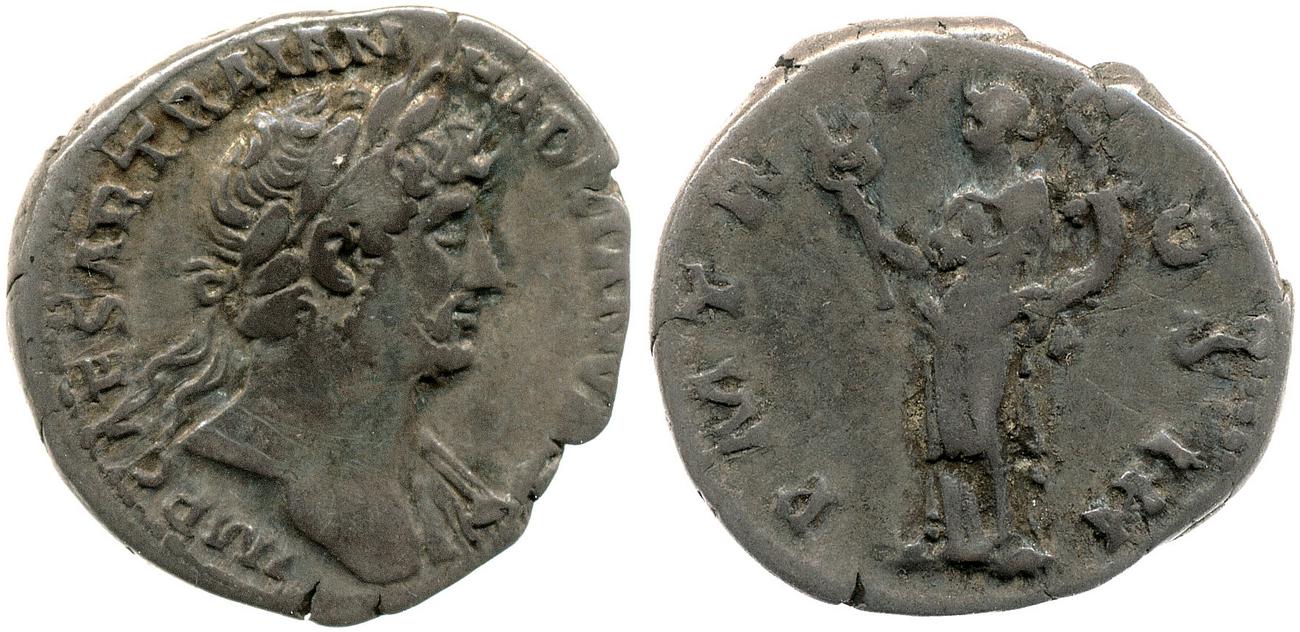 RIC II, Part 3 (second edition) Hadrian 221, аверс, bm