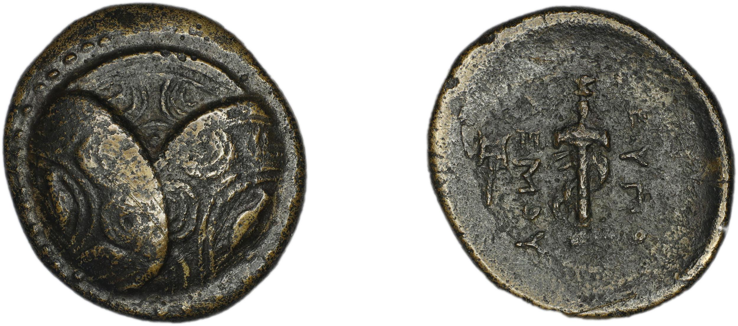 Eupolemos, strategos of Caria Caunus Ashton 1998, аверс, bm