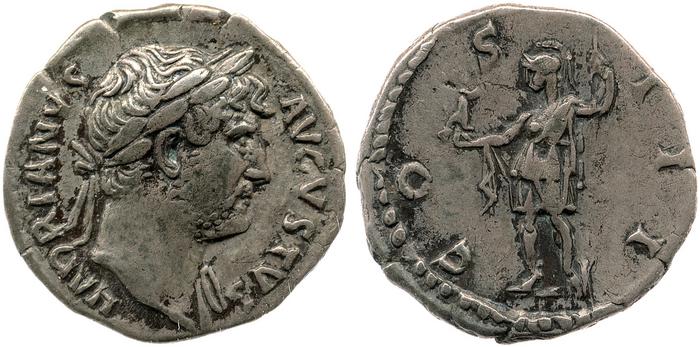 RIC II, Part 3 (second edition) Hadrian 722, реверс, bm