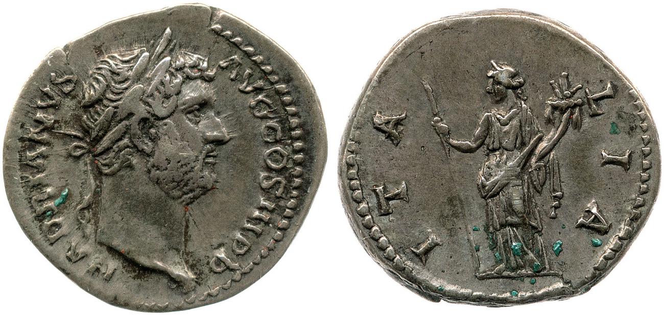 obverse RIC II, Part 3 (second edition) Hadrian 1540