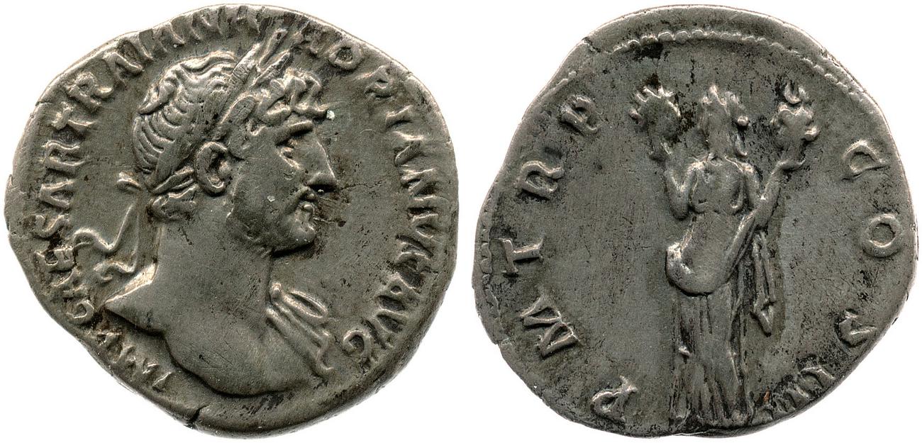 RIC II, Part 3 (second edition) Hadrian 215, аверс, Британский музей