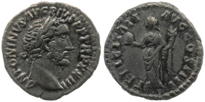RIC III Antoninus Pius 299, реверс, Британский музей