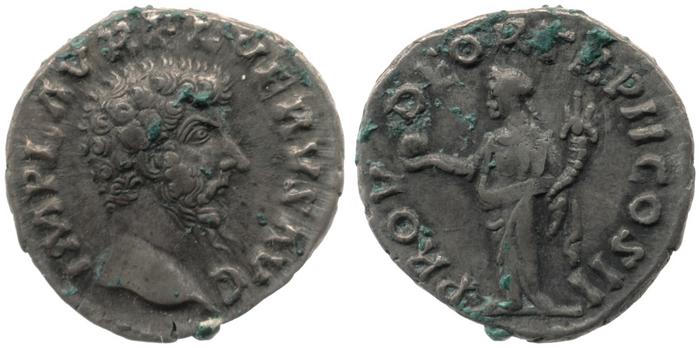RIC III Marcus Aurelius 482, реверс, bm