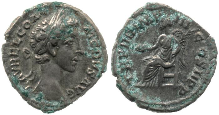 RIC III Marcus Aurelius 666, реверс, bm