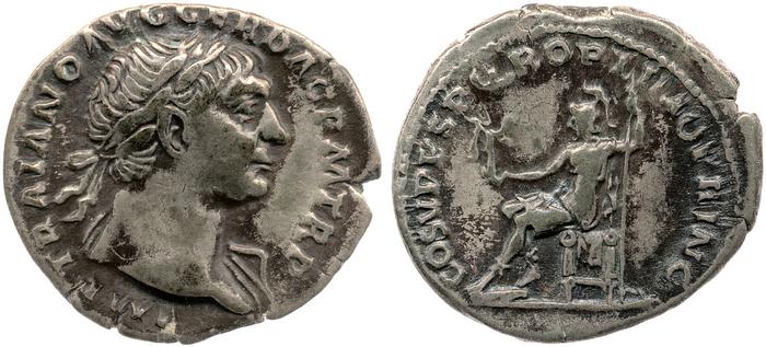 RIC II Trajan 116, реверс, bm