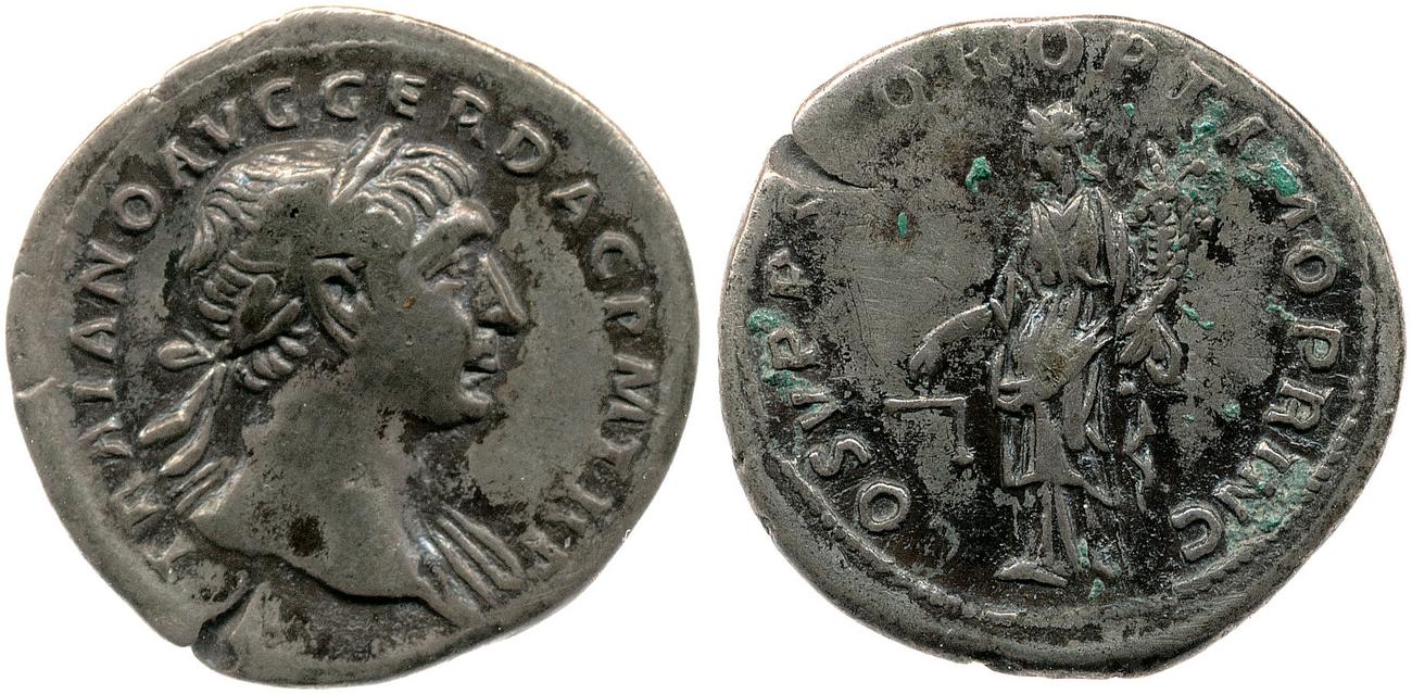 RIC II Trajan 118, аверс, bm