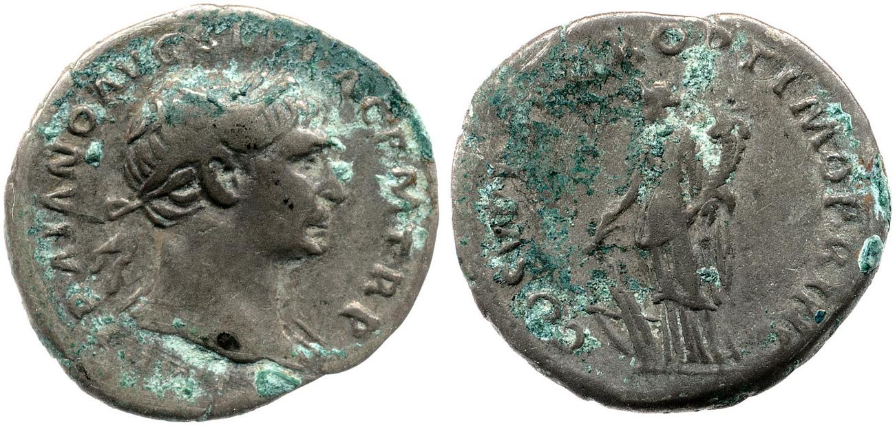 RIC II Trajan 122, аверс, bm