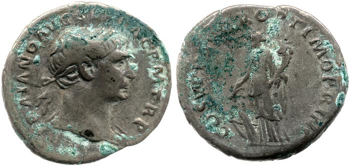 RIC II Trajan 122, реверс, bm