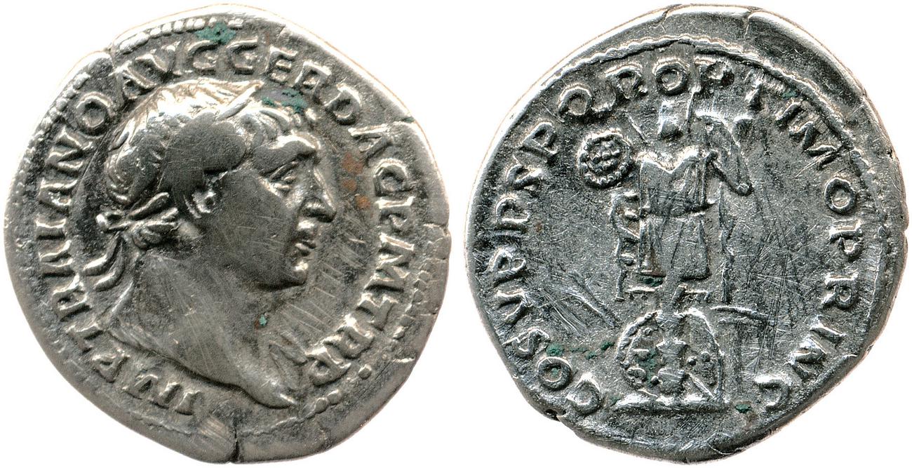 RIC II Trajan 147B, аверс, bm