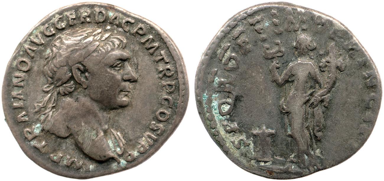 RIC II Trajan 174, аверс, bm