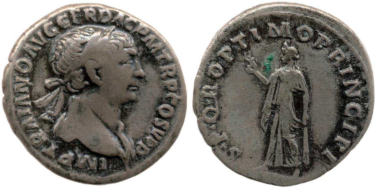 RIC II Trajan 191, аверс, bm