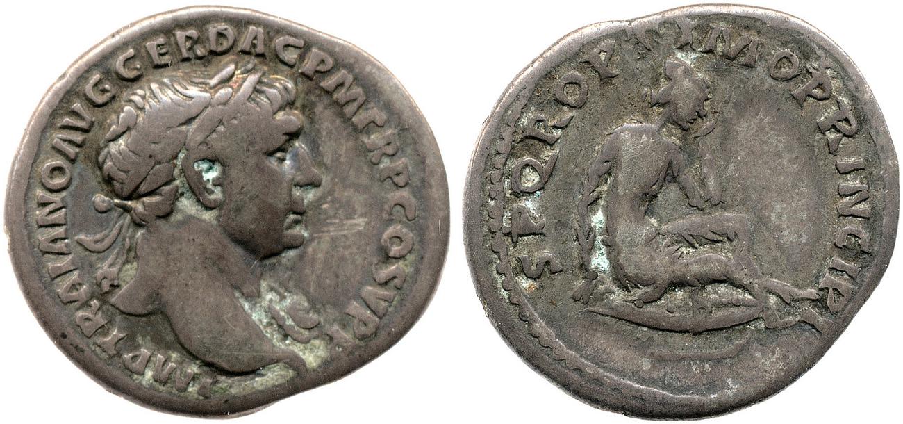 RIC II Trajan 216, аверс, bm