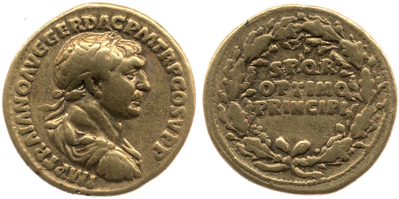 RIC II Trajan 150, аверс, bm