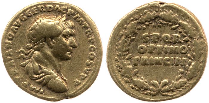 RIC II Trajan 150, реверс, bm
