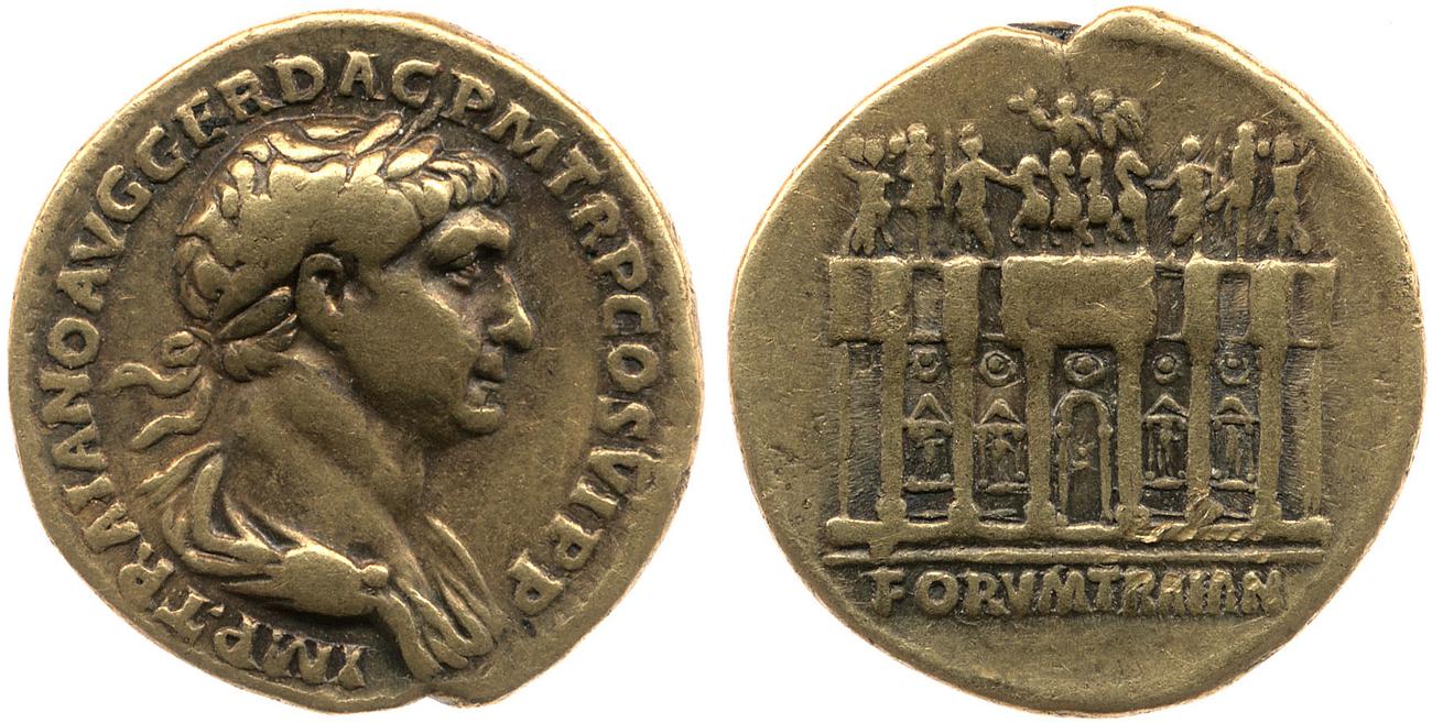 RIC II Trajan 255, аверс, bm