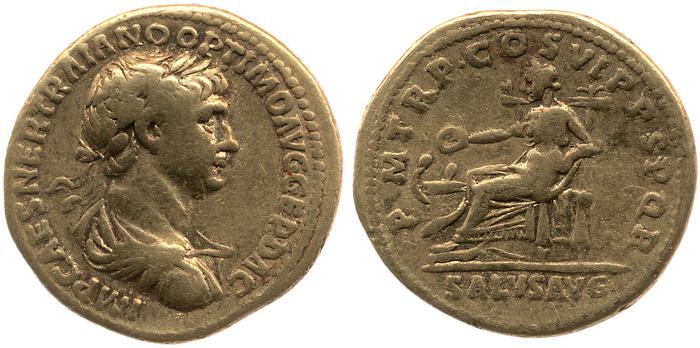 RIC II Trajan 368, реверс, bm