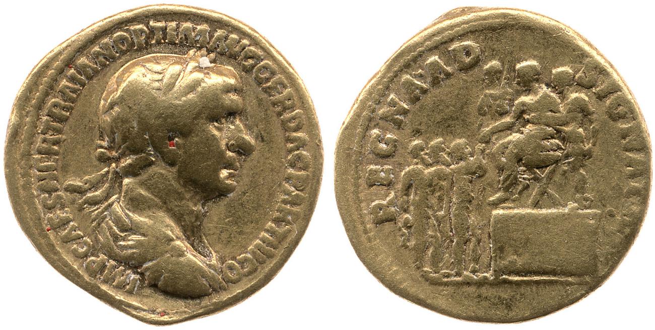 RIC II Trajan 367, аверс, bm