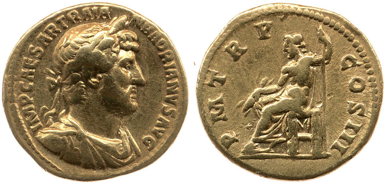 RIC II, Part 3 (second edition) Hadrian 513, аверс, bm