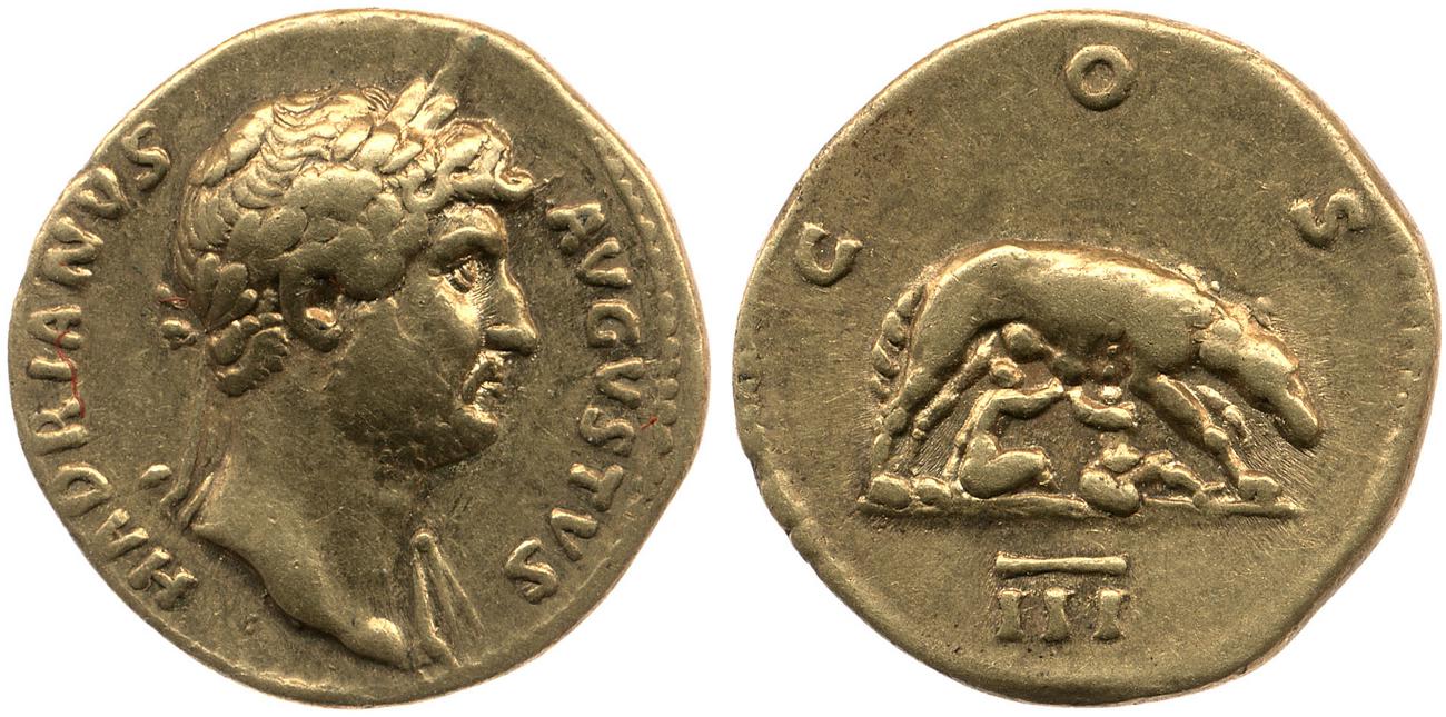 RIC II, Part 3 (second edition) Hadrian 711, аверс, Британский музей